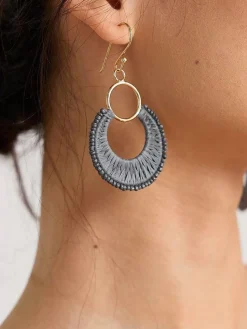 Arum Beaded Drop Earrings
