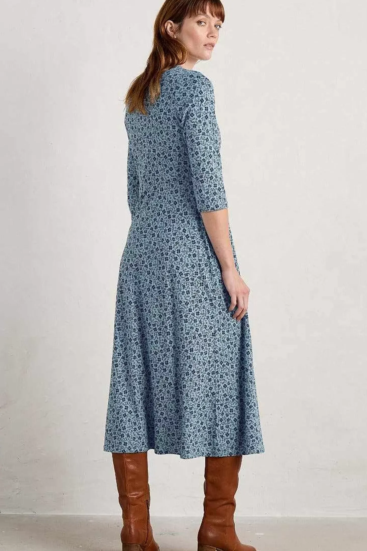 Ava Jersey V-Neck Dress