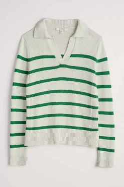 Barbizan Long Sleeve Collared Jumper