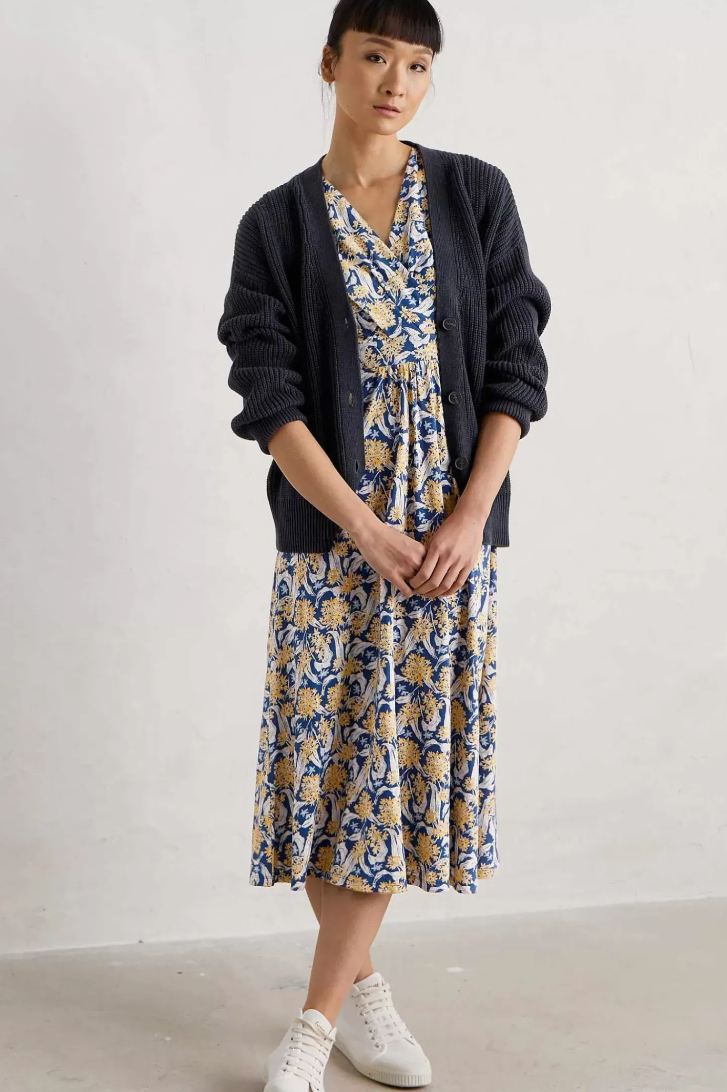 Chapelle 3/4 Sleeve Jersey Dress (Gots)