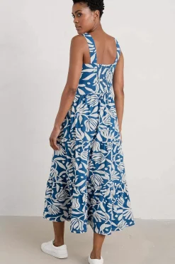 Deep Water Tiered Dress