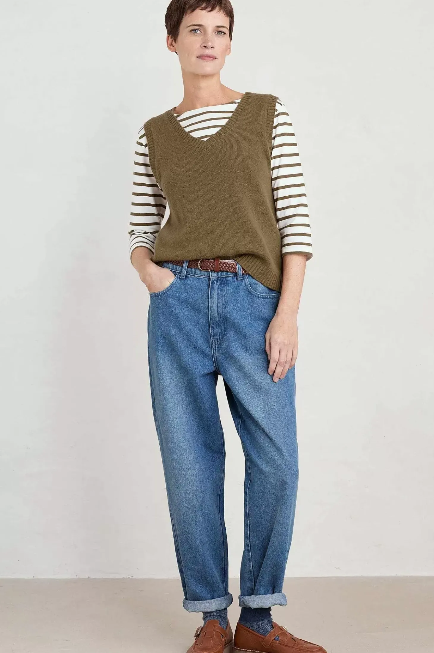 East View V-Neck Knitted Vest