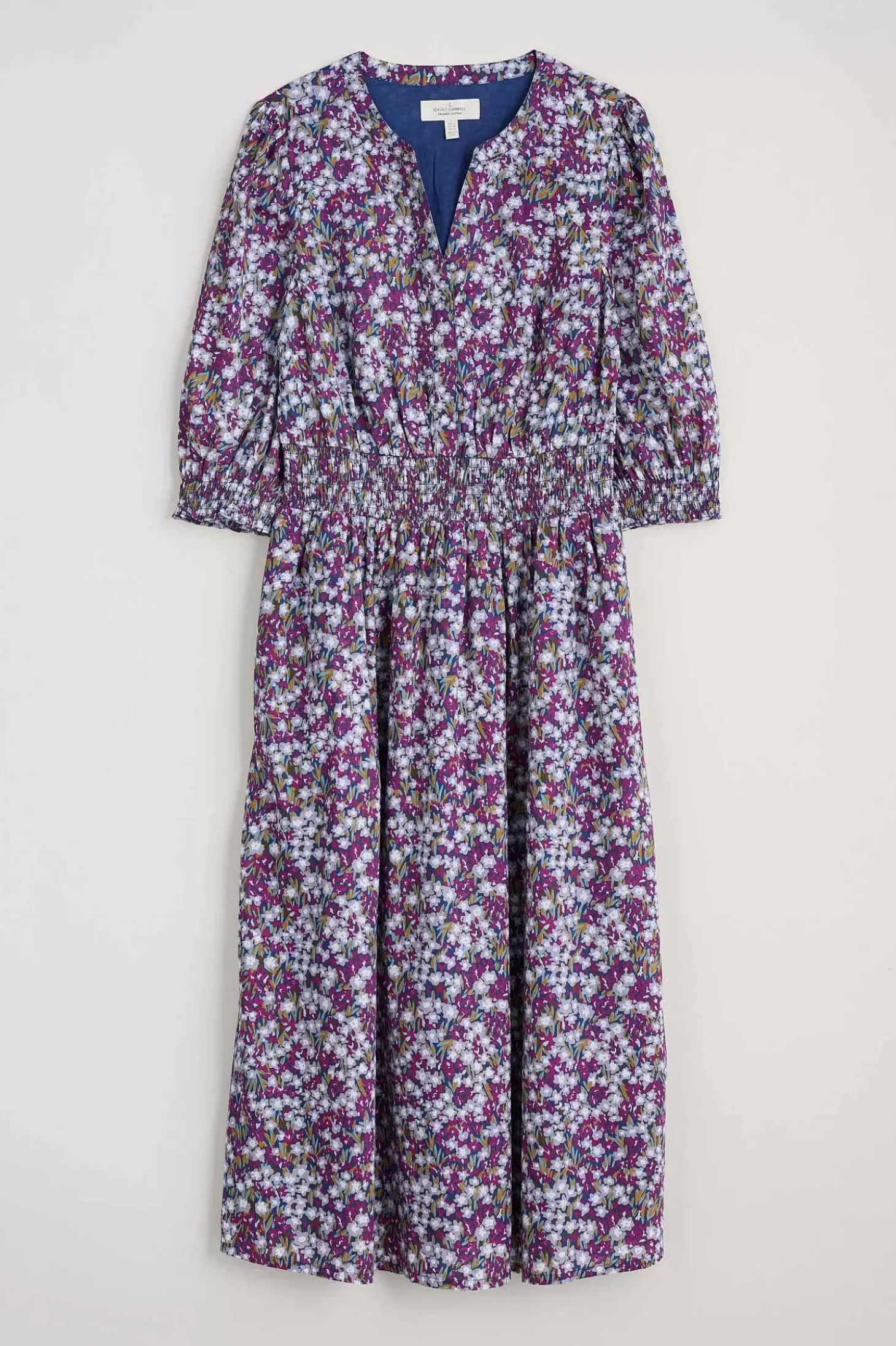 Fawn Organic Cotton Waisted Midi Dress