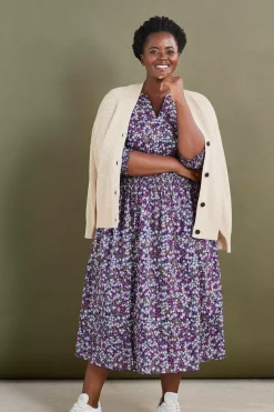 Fawn Organic Cotton Waisted Midi Dress