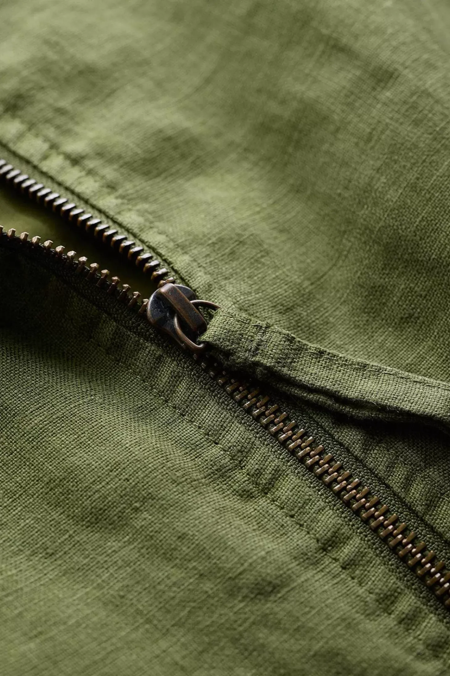 Galleon Zip Through Linen Jacket