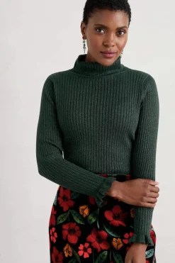 Glass Stem Sparkly Roll Neck Jumper
