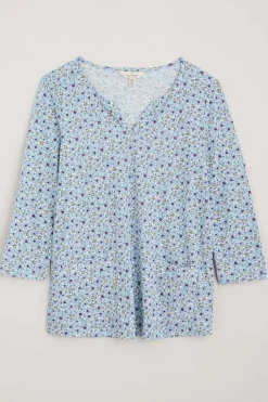 Gypsophilia Notch Neck Top