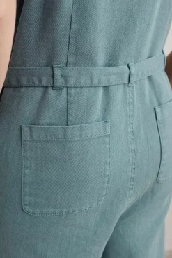 Heather Bell Tie Strap Jumpsuit
