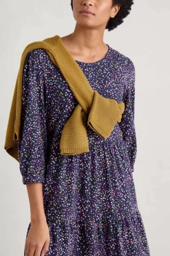 Heron Dip Tiered Jersey Dress