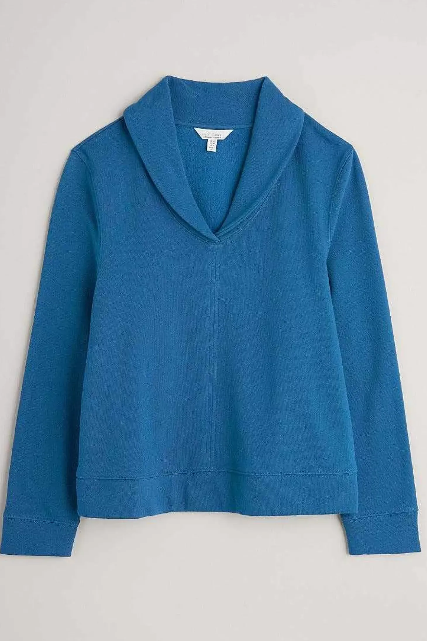 Knot Berry Shawl Neck Sweatshirt