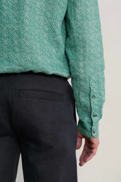 Men's Anthony Printed Linen Shirt