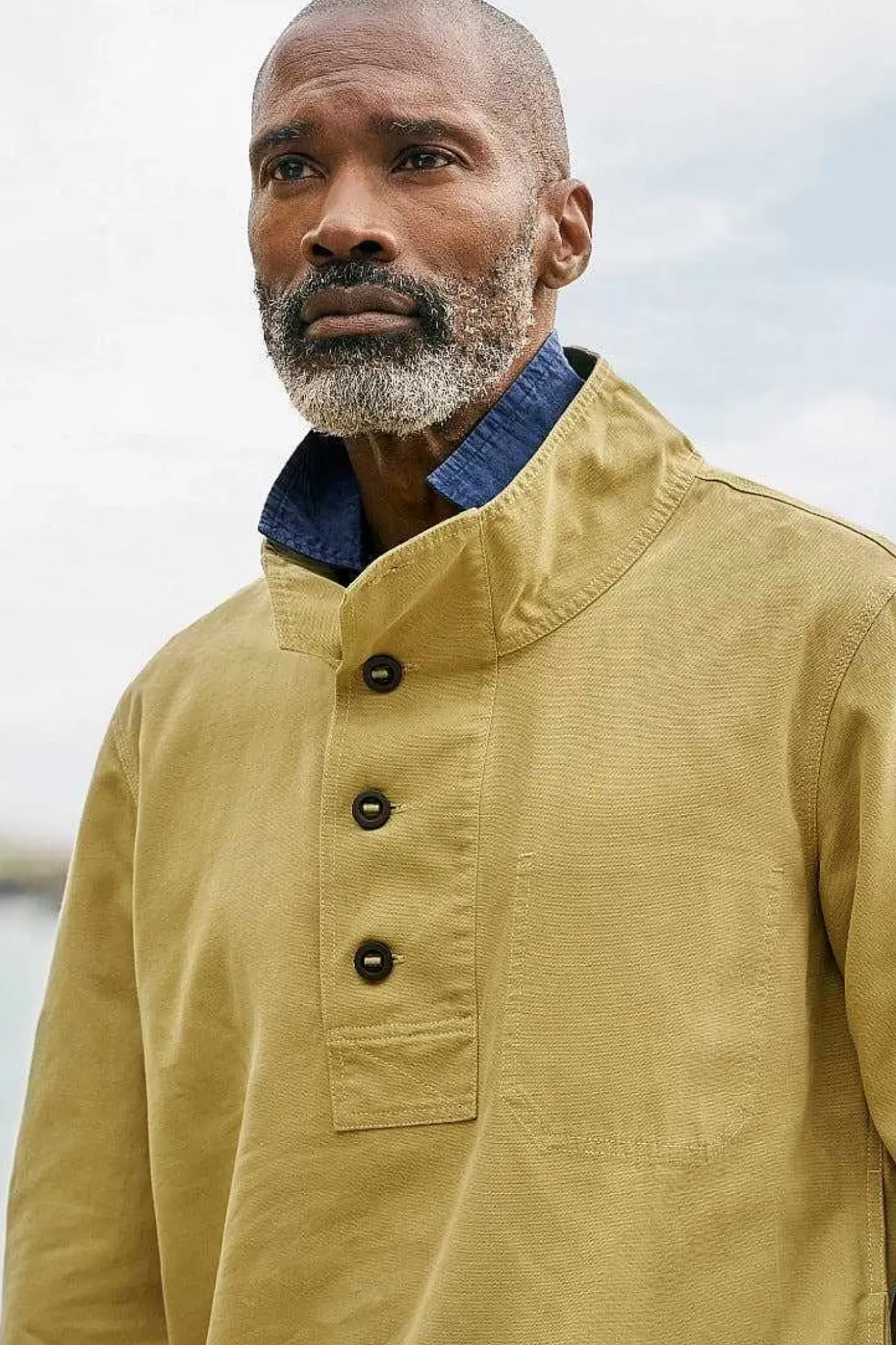 Men's Clay Stone Organic Cotton Pullover Smock