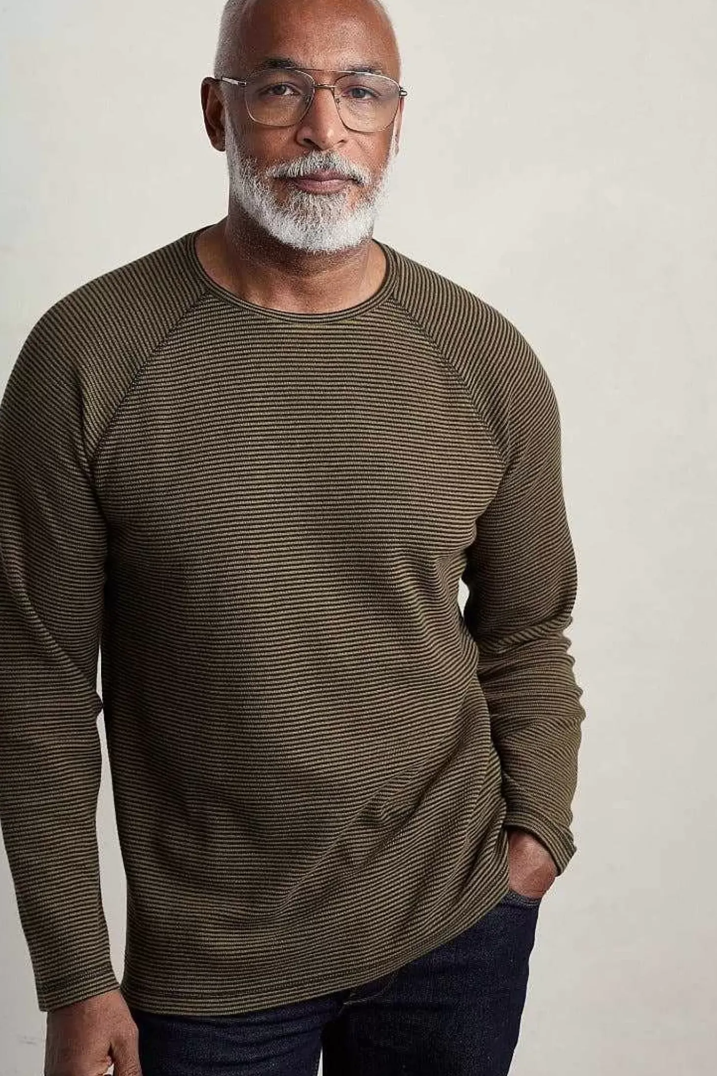 Men's Venton Striped Long Sleeve Top
