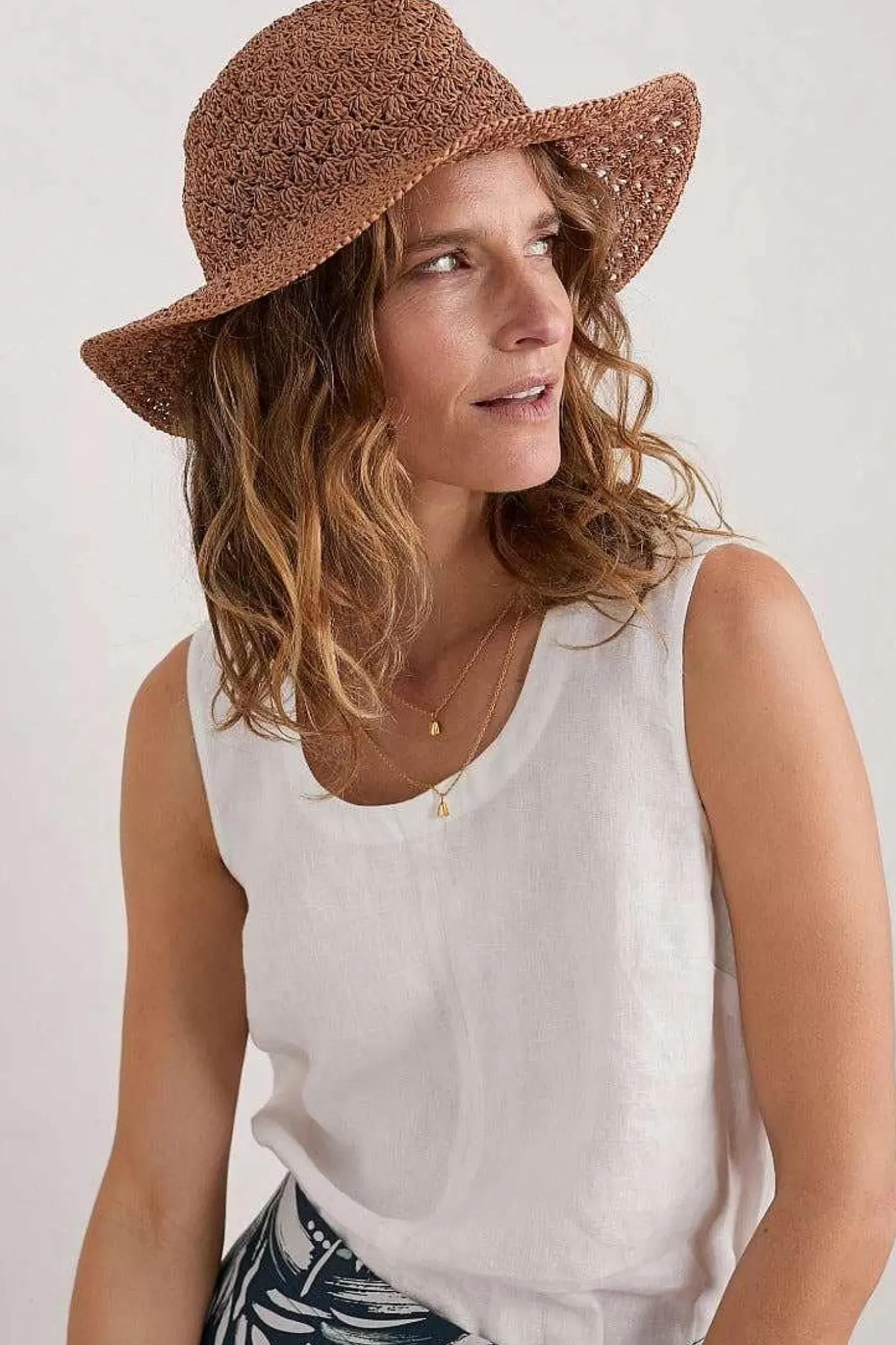 Ocean Sky Paper Crochet Hat