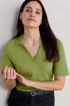 Owles Point Short Sleeve V-Neck Jersey Shirt