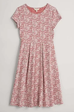 Riviera Fit-And-Flare Jersey Dress