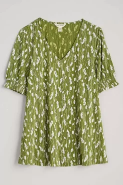Rosehip V-Neck Jersey Top