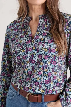 Sea Flow Printed Top