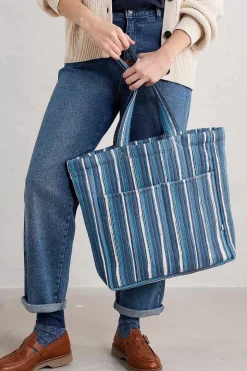 Singing Water Quilted Tote Bag