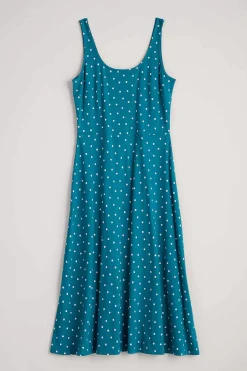 Sun Gleam Jersey Midi Dress