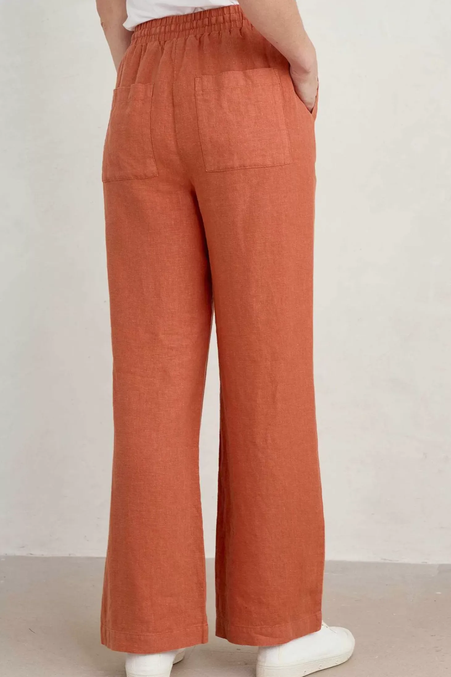 Tide Flow Wide Leg Linen Trousers