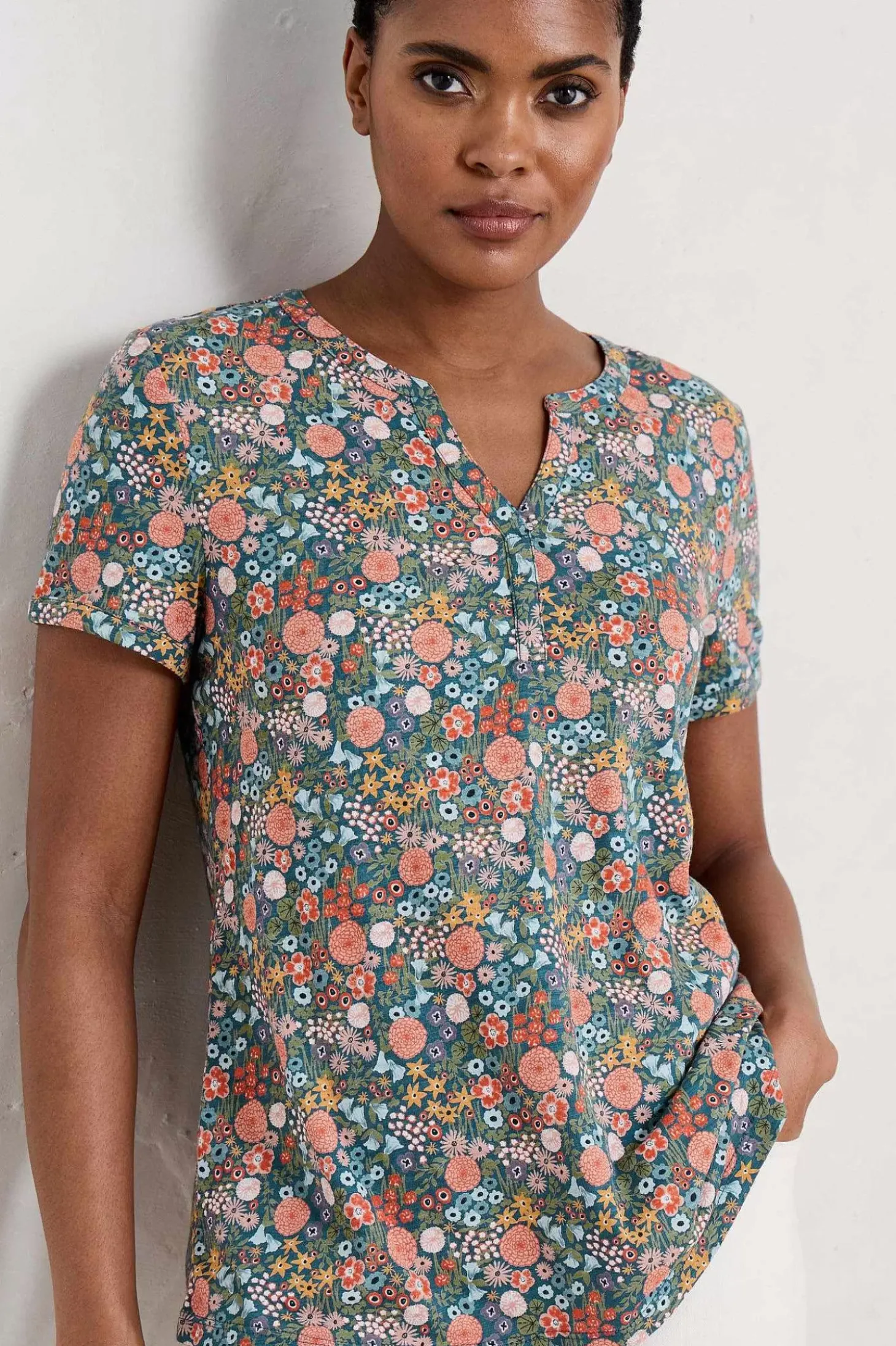 Waterflow Short Sleeve Top