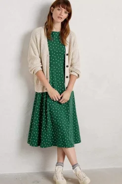 Wild Bouquet 3/4 Sleeve Midi Dress