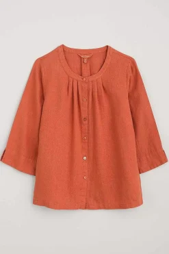 Wild Fennel Button Through Linen Top